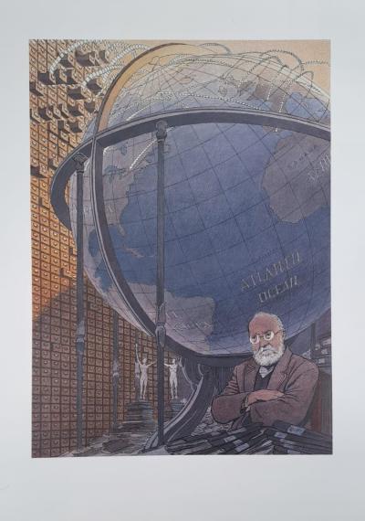 François Schuiten - Paul Otlet - Affiche