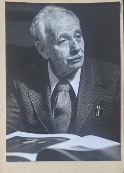 Daniel Wallard - Louis Aragon, Trouville 1979 - Tirage argentique
