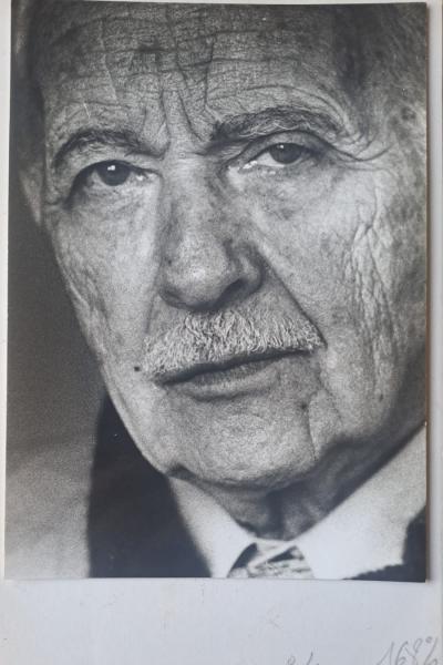 Daniel Wallard - Louis Aragon, 1978 - Tirage argentique 2