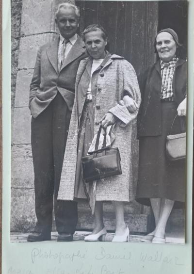 Daniel Wallard - Louis Aragon, Elsa Triolet et Lili Brik, 1956 - Tirage argentique