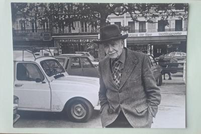 Daniel Wallard - Louis Aragon, Trouville 1979 - Tirage argentique