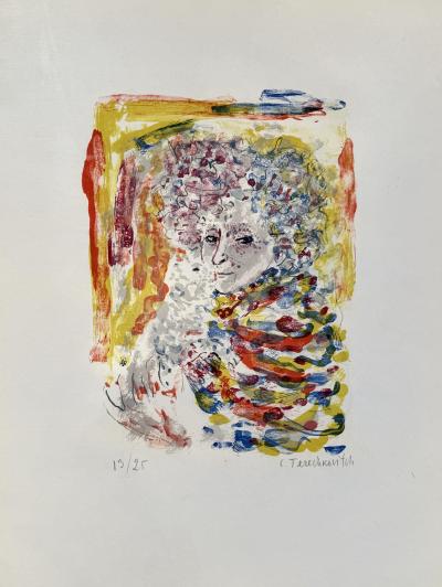 Constantin Terechkovitch - Portrait - Lithographie originale signée numérotée crayon 2