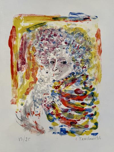 Constantin Terechkovitch - Portrait - Lithographie originale signée numérotée crayon 2