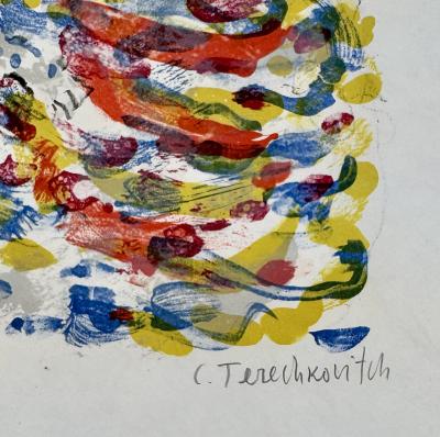 Constantin Terechkovitch - Portrait - Lithographie originale signée numérotée crayon 2