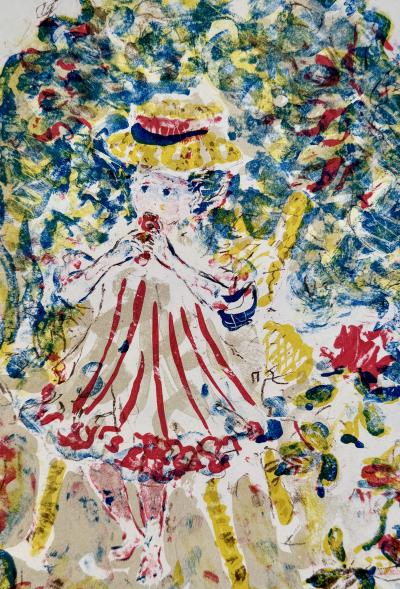 Constantin Terechkovitch - Portait d’une jeune fille - Lithographie originale signée numérotée crayon 2