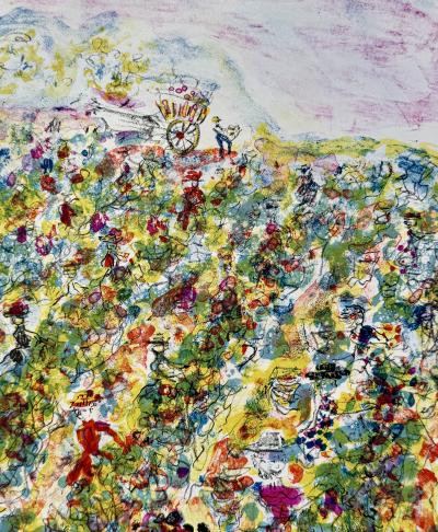 Constantin Terechkovitch - Champs de fleurs - Lithographie originale signée numérotée crayon 2