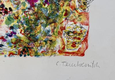 Constantin Terechkovitch - Champs de fleurs - Lithographie originale signée numérotée crayon 2