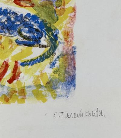 Constantin Terechkovitch - Les chats - Lithographie originale signée numérotée crayon 2