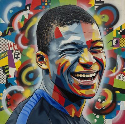 PyB - Kylian Mbappe  2026   - Impression numérique sur toile 2