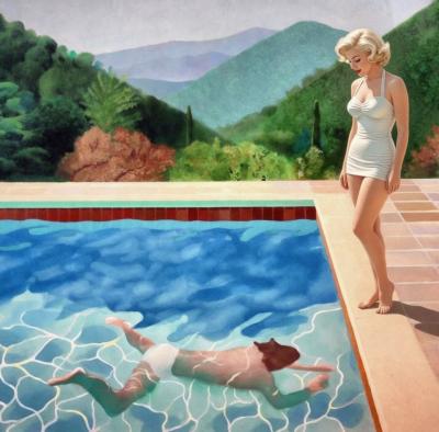 PyB - Marilyn hockney  2026   - Impression numérique sur toile 2
