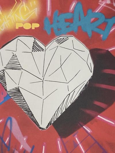 Richard Orlinski - Pop Heart - Digigraphie signée - 2024 2