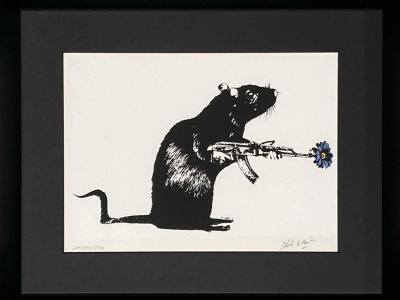 Blek Le Rat - Warrior - sérigraphie  signée et  Numérotée 2