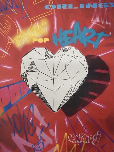 Richard Orlinski - Pop Heart - Digigraphie signée - 2024 2