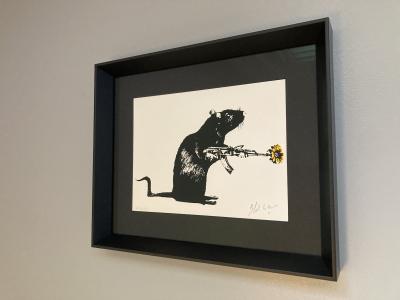 Blek Le Rat - Warrior Yellow  - sérigraphie  signée et  Numérotée 2