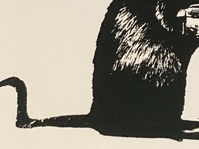 Blek Le Rat - Warrior Yellow  - sérigraphie  signée et  Numérotée 2