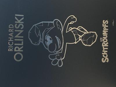 Orlinski - le Schtroumpf et la Schtroumpfette 2025 , sculpture 2