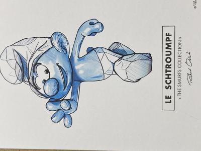 Orlinski - le Schtroumpf et la Schtroumpfette 2025 , sculpture 2