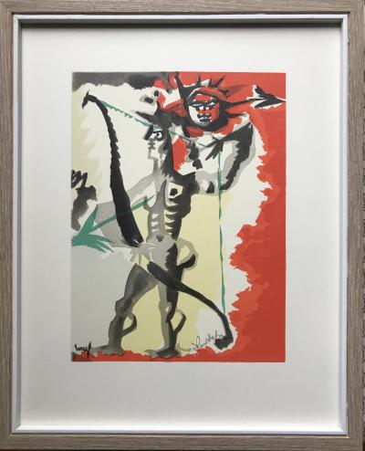 Jean LURÇAT - L’archer,1965 - Lithographie originale signėe 2