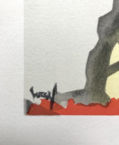 Jean LURÇAT - L’archer,1965 - Lithographie originale signėe 2