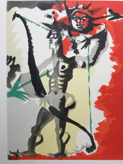 Jean LURÇAT - L’archer,1965 - Lithographie originale signėe 2