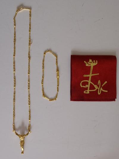 Salvador DALI (d’après) - Christ de Saint Jean de la Croix - Collier et bracelet 2