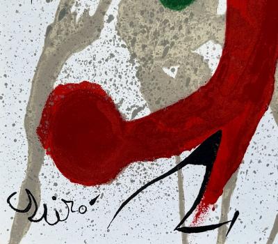 Joan MIRO - Jardin au clair de lune - Lithographie originale signée dans la planche 2