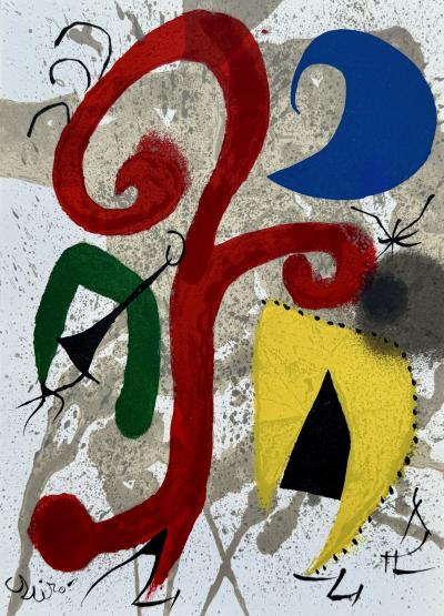 Joan MIRO - Jardin au clair de lune - Lithographie originale signée dans la planche