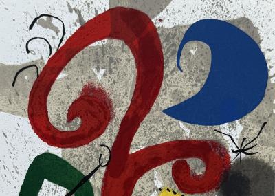 Joan MIRO - Jardin au clair de lune - Lithographie originale signée dans la planche 2