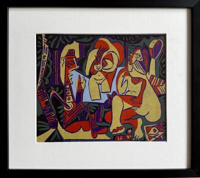 Pablo PICASSO - The Luncheon on the Grass - Linocut signed in the plate 2