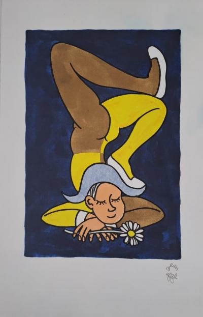 Jean Effel - Le pacifiste - Lithographie originale signée au crayon 2