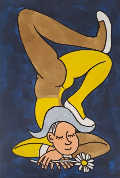 Jean Effel - Le pacifiste - Lithographie originale signée au crayon 2