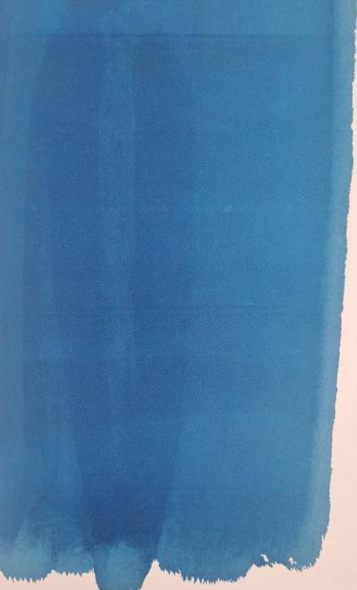 Hans Hartung  - Bleu - Lithographie offset signée et datée 2