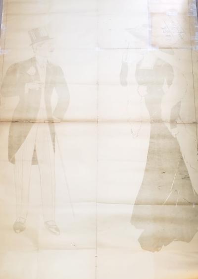 Original Art Nouveau advertising poster, lithograph circa 1905 2