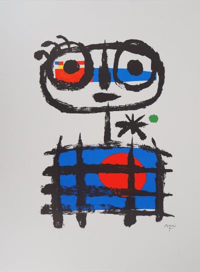 Joan MIRO - Garçon imaginaire : Mangeur de soleil - Lithographie signée dans la planche