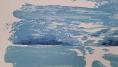 Maurice-Elie Sarthou - Ecumes bleues - Lithographie originale 2