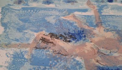 Maurice-Elie Sarthou - Les nageurs - Lithographie originale 2