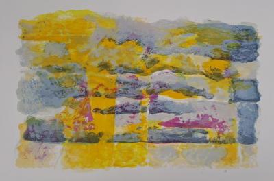Maurice-Elie Sarthou - La course des vagues - Lithographie originale 2