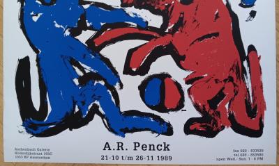 A.R. PENCK - Affiche originale d’exposition - Amsterdam - 1989 2