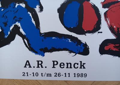 A.R. PENCK - Affiche originale d’exposition - Amsterdam - 1989 2