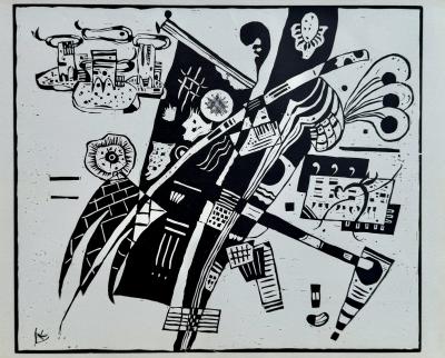 Wassily Kandinsky - Composition - Woodcut signed in the plate 2