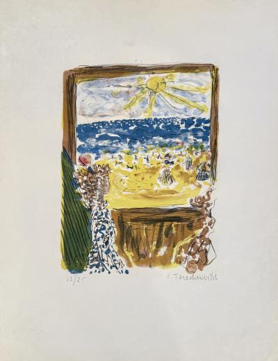 Constantin Terechkovitch - By the Sea - Original signed and numbered lithograph in pencil 2