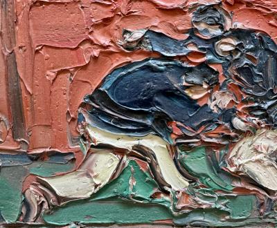 André Cottavoz - Yoseikan - Les combattants - Huile originale signée 2