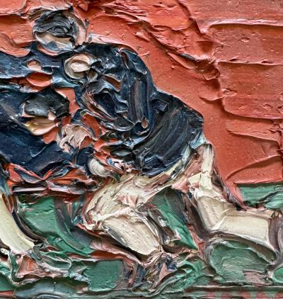 André Cottavoz - Yoseikan - Les combattants - Huile originale signée 2