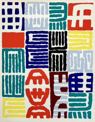 Giuseppe Capogrossi - Caractères - Lithographie et pochoir, 1958 2