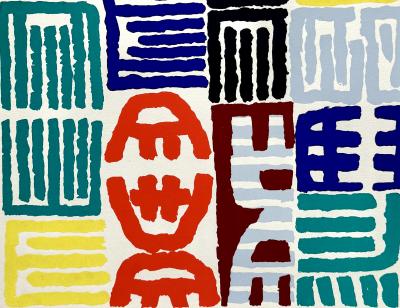 Giuseppe Capogrossi - Caractères - Lithographie et pochoir, 1958 2