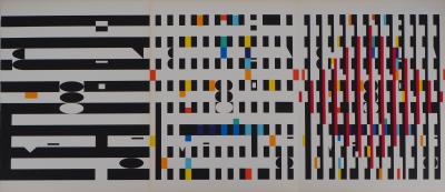 Yaacov AGAM: Kinetic Composition - Original Screen Print 2