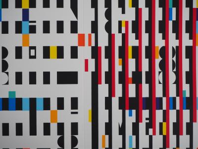 Yaacov AGAM: Kinetic Composition - Original Screen Print 2