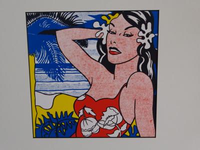 Roy Lichtenstein -   Girl -  1987, serigrahy 2