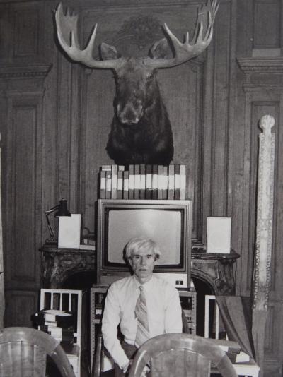 Andy Warhol, photograph postcard-  hand signed 2