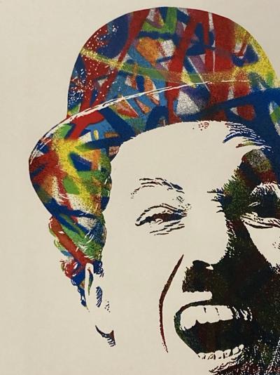 Mr Brainwash : Charlie Chaplin -  sérigraphie encadrée Signée - 2015 2